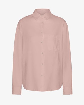 Organic Oversized Shirt - Faded Pink