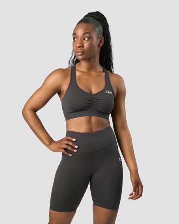 ICANIWILL - Scrunch Sports Bra Anthracite Wmn - Dame - ICIW