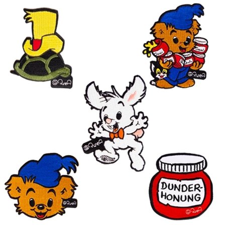 Bamse Tygmärken 5-pack