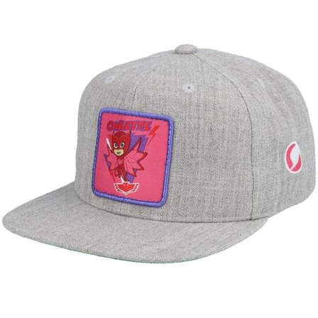 PJ Masks - Grå snapback Keps - Kids Owlette Grey Snapback @ Hatstore