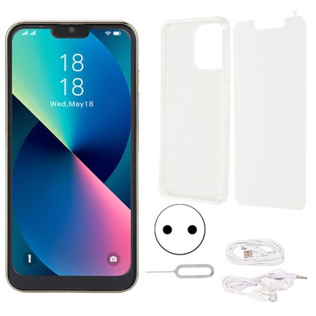 6,2 tommer smartphone 6 GB 128 GB 7000 mAh 8 MP 16 MP MT6889 ti kerner Android 11.0 EU 100-240 V guld