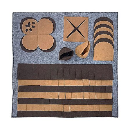 Husdjur Hund Sniffmatta, Filtfiltning Hund Pussel Leksak Matta Leksaker