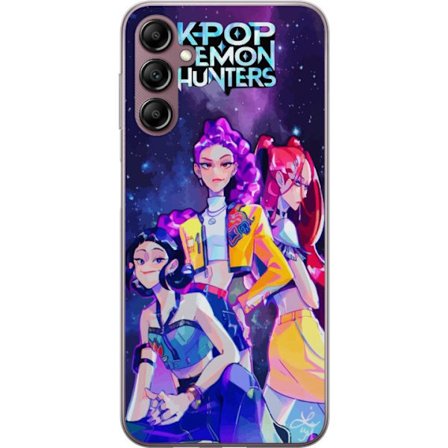 Yhteensopiva Puhelinkuori Samsung Galaxy A14 5G Kpop Demon Hunters Trio Tyttöjä Kosminen Avaruusidoli Voima Energia Hehku