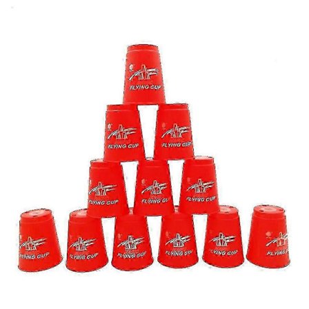 Speed Stacks Sport Staplingsmuggar Set, 12 Officiella Tävlingsmuggar, Speed Träningsleksak, Rese-Partyspel Staplingsutmaning