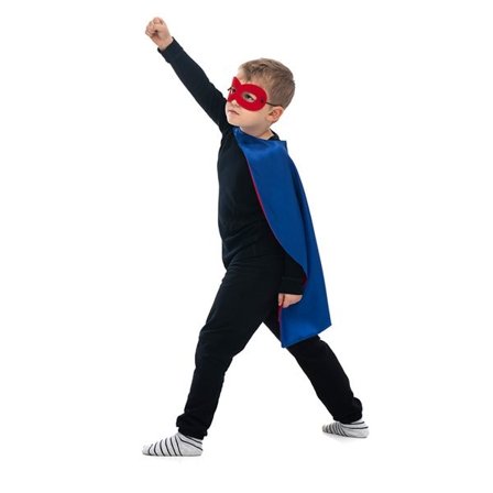 Superheltekappe og maske til barn – fra 3 år