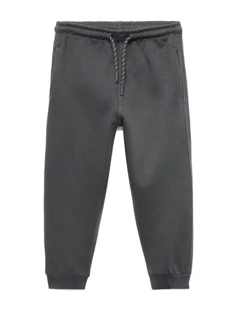 Cotton Jogger-Style Trousers Grey Mango