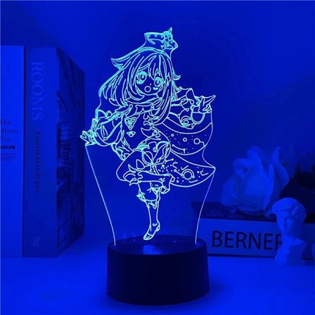 Genshin Impact spellampa nattljus 3D-illusion för K