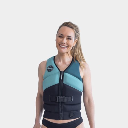Kamizelka do sportów wodnych JOBE Unify Vest Women 50N Vintage Teal, Small (54 - 62 kg) - Jachtowa