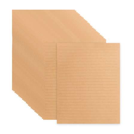 100 stk Vintage Kraft A5 foret skrivesaker Retro skrivepapir