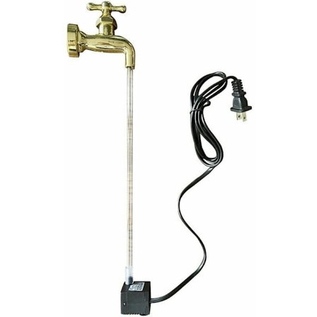 Vattenkanna Fontän med Osynlig Pip, Magisk Osynlig Kran Fontän, Utomhus Väggvattenfontän