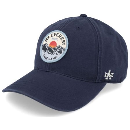 American Needle - Blå unconstructed Keps - Mount Everest Hepcat Navy Dad Cap @ Hatstore