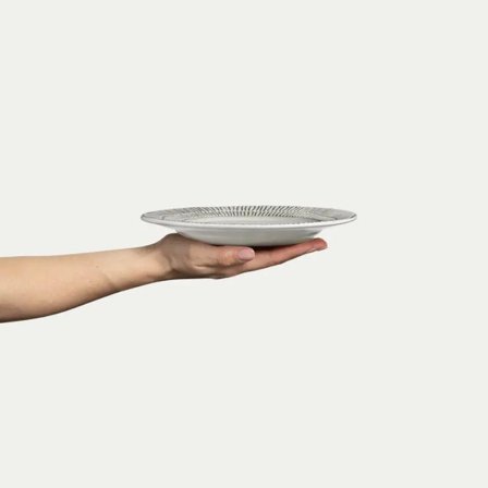 Mateus Stripes Tallerken Grå Ø21