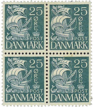 Danmark 1933 - AFA 205 i 4-blok - Ubrugt