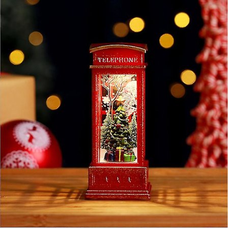 Jule snekugle lanterne telefonboks borddekoration gaver