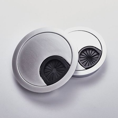 Skrivbord Kabelhantering 50mm, Skrivbord Kabelhantering, 5 Stycken