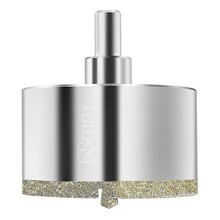 68mm diamantkernebor, diamantbor med centerstyret bor, flisekernebor med diamantslibeflade til skæring af glas, fliser, keramik, marmor