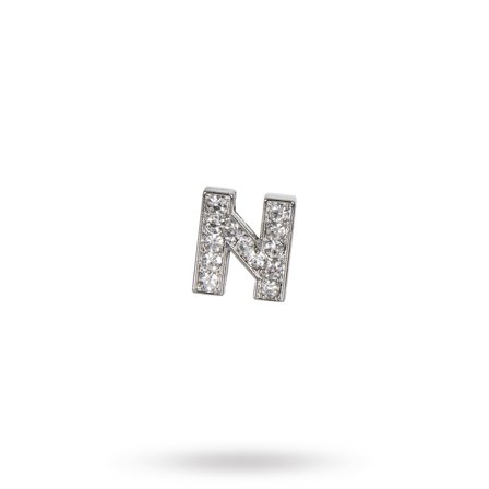 Rhinestone Crystal Letters N- Hundhalsband