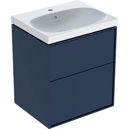 Ifö Sense Art Möbelpaket 2 lådor, blå, Badrum