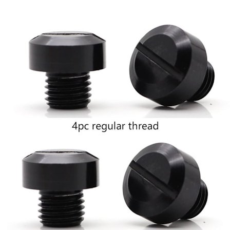 4 stk Speilhullplugger Motorsykkel Bakspeil Skrue 2 2