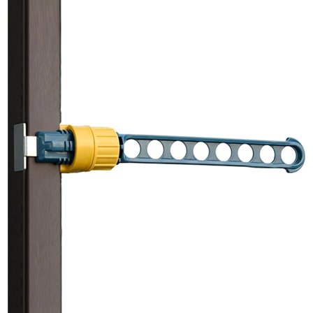 Blå klesstativ, vindusrammetørkestativ, 8 huller, snap