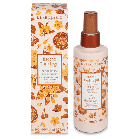 L'Erbolario Crema Fluida per il Corpo Bacche Fiori Legni 200ml