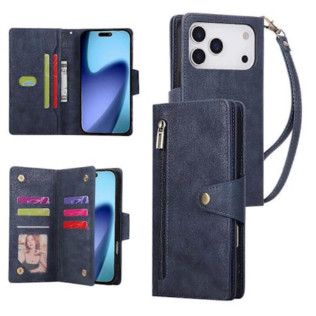 Compatible with iPhone 17 Pro Max Magnetic Leather Wallet Card Holder