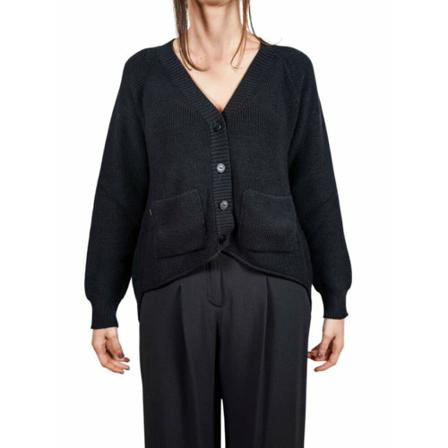 Manila Grace, Cardigan Zwart, Dames, Maat:M