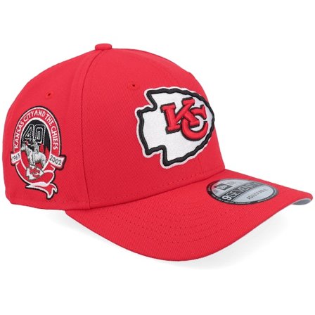 New Era - NFL Red adjustable Czapka Z Daszkiem - Kansas City Chiefs NFL Patch 9SEVENTY Red Adjustable @ Hatstore