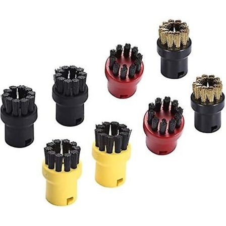 Runde børster for Kärcher dampvaskere (sett med 8)