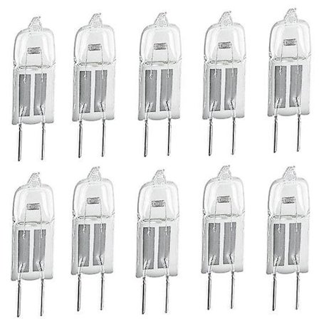 10 stk. G4 12V 20W Halogen Stift Sokkel Pærer til Lysekroner Pendellamper