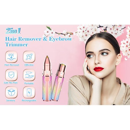 Hårfjerning for kvinner, ansiktshår fjerning for kvinner, øyenbryns trimmer for kvinner, epilator for kvinner ansiktshår fjerning øyenbryns trimmer 