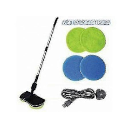 2-i-1 Elektrisk Uppladdningsbar Sladdlös Golvrengörare Skrubber Polermaskin Mopp Set Endast 4 Pads SZRH A-W