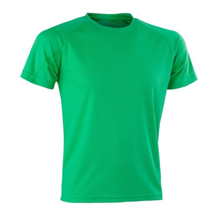 Spiro Mens Impact Aircool T-Shirt XS Irländsk Grön