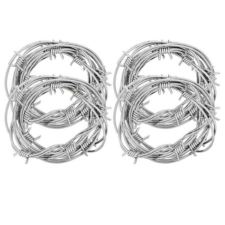 4 kpl Simulaatiopiikkilankaa Teko-piikkilankaa Halloween-juhlan pila Piikkilankaa (FMY)