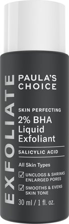 Paula's Choice Skin Perfecting 2% BHA Liquid Exfoliant - Travel Size 30 ml, Skincare, Renseprodukter, Scrub