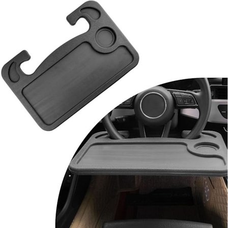 Bil Steering Wheel Desk, Mångsidig Bilbricka för Ratten, Resetillbehör för Frekventa Resenärer