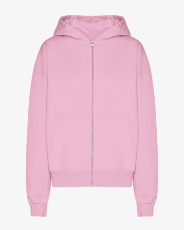 Organic Oversized Zip Hood - Cherry Blossom M