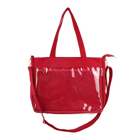 Flicka Söt Axelväska Tonåringar JK Crossbody Väska Kvinnor Genomskinlig Messenger Väska Härlig Handväska Studenter Canvas Pain Väska Ins