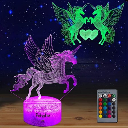 Enhjørningegaver til piger, Enhjørning natlampe til pigeværelse