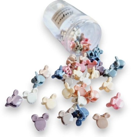 Set med hårnålar, hårspännen, krokodilklämmor, 50 delar, mus_MGF