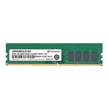 Transcend JetRAM - DDR4 - modul - 8 GB - DIMM 288-pin - 2666 MHz / PC4-21300 - ikke-bufret