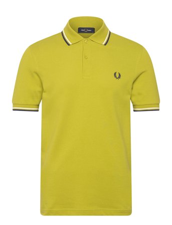 Fred Perry Twin Tipped Fp Shirt - Yellow - XS