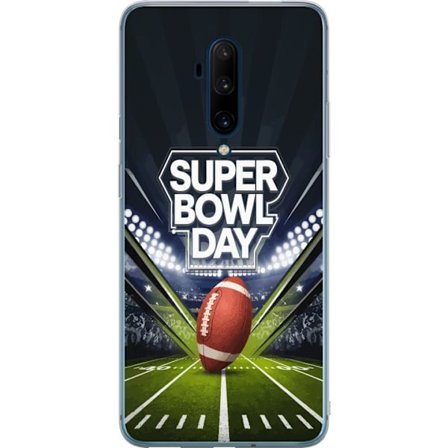 Yhteensopiva Puhelinkuori OnePlus 7T Pro Super Bowl Day juliste, jossa amerikkalainen jalkapallo valaistuksella varustetulla areenalla dramaattisessa