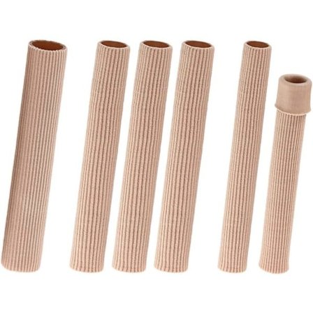 Tåbeskyttere, 6 stk silikone tåbeskyttere, kapsel, Latex blød gel fingerpude bandage til ligtorne, vabler og hård hud 3 størrelser (La