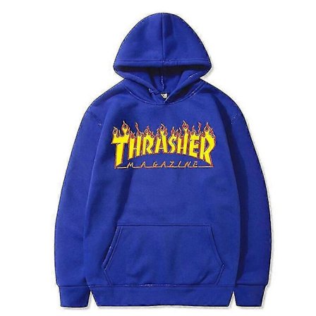 Thrasher Genser Flame Sweatshirt Casual Topp Mote Print Hettegenser | Fruugo Au