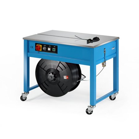 Halbautomatische Bandmaschine für PP-Bänder, L 900 x B 585 x H 760 mm