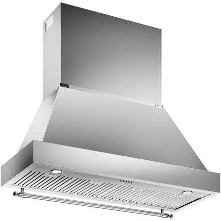 Bertazzoni K120HERTX + KC48HERTX Heritage vifte, 120 cm, rustfritt stål