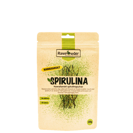 Rawpowder Hawaiisk Spirulinapulver 100 g