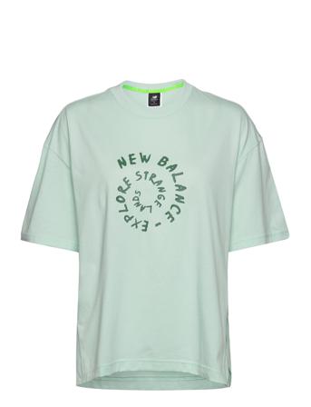 Nb At Graphic Tee T-shirts & Tops Short-sleeved Vihreä New Balance