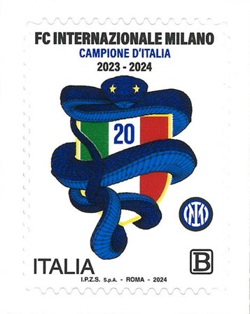 Italien - FC Inter Milan - Postfrisk frimærke